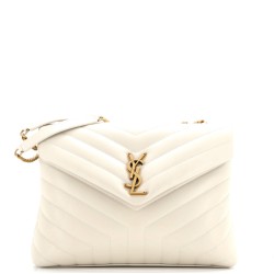 Loulou Shoulder Bag Matelasse Chevron Leather Medium