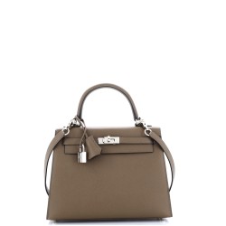 Kelly Handbag Toundra Epsom with Palladium Hardware 25