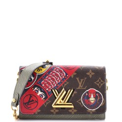 Twist Chain Wallet Limited Edition Kabuki Stickers Monogram Canvas