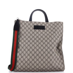 Convertible Soft Open Tote GG Coated Canvas Tall