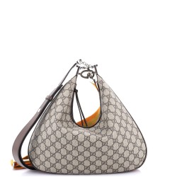 Attache Shoulder Bag GG Coated Canvas Medium
