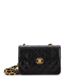 Vintage CC Chain Flap Bag Quilted Lambskin Mini
