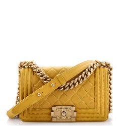 Boy Flap Bag Quilted Lambskin Small