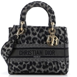 Lady D-Lite Bag Mizza Embroidered Canvas Medium