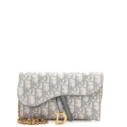 Saddle Chain Wallet Oblique Canvas