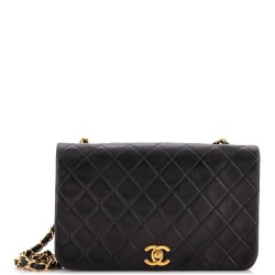 Vintage CC Chain Flap Bag Quilted Lambskin Mini