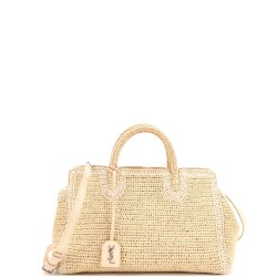 Rive Gauche Cabas Woven Raffia Small