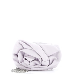 Rose Chain Clutch Leather