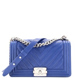 Boy Flap Bag Chevron Caviar Old Medium