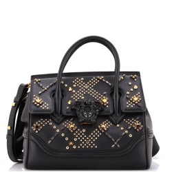 Palazzo Empire Bag Crystal Studded Leather Medium