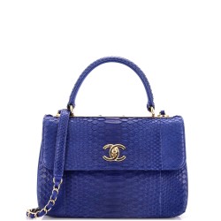 Trendy CC Top Handle Bag Python Small