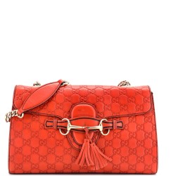 Emily Chain Flap Bag Guccissima Leather Medium