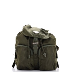 Double Front Pocket Backpack Tessuto Small