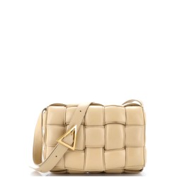 Cassette Crossbody Bag Padded Maxi Intrecciato Leather Small