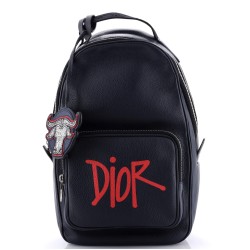 Shawn Stussy Crossbody Backpack Printed Leather