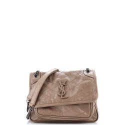 Niki Chain Flap Bag Matelasse Chevron Leather Baby