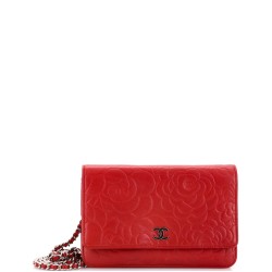 Wallet on Chain Camellia Lambskin