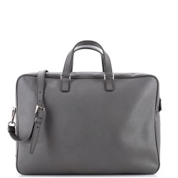 Convertible Travel Briefcase Saffiano Leather