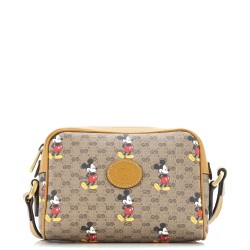 Disney Mickey Mouse Shoulder Bag Printed Mini GG Coated Canvas Mini