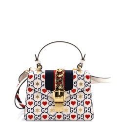 Sylvie Top Handle Bag Limited Edition Valentines GG Printed Leather Mini