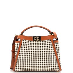 Peekaboo Essentially Bag Woven Leather