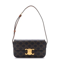 Triomphe East-West Shoulder Bag Triomphe Coated Canvas