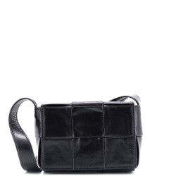 Cassette Crossbody Bag Maxi Intrecciato Leather Candy
