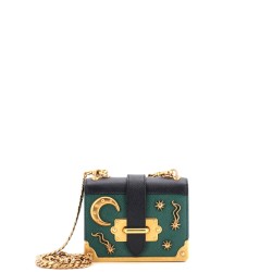 Cahier Crossbody Bag Embellished Leather Micro