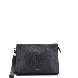 A5 Triangle Wristlet Pouch Gravity Leather