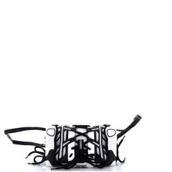 SneakerHead Phone Crossbody Bag Mesh and Faux Leather