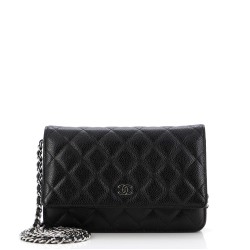 Wallet on Chain Quilted Caviar