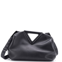 Point Shoulder Bag Leather Medium