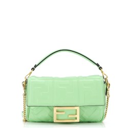 Baguette NM Bag Zucca Embossed Leather Mini