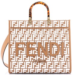 Sunshine Shopper Tote Zucca Embroidered Raffia Medium