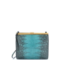 Clasp Crossbody Bag Lizard Mini