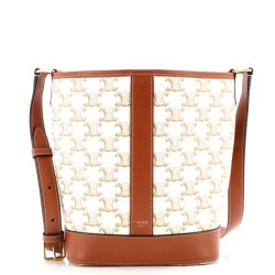 Bucket Bag Triomphe Coated Canvas Small