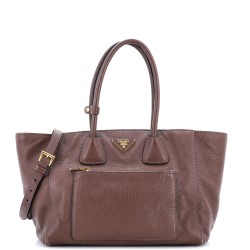 Front Pocket Wing Convertible Tote Vitello Daino