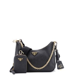 Re-Edition 2005 Shoulder Bag Saffiano Leather Small