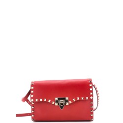 Rockstud Flip Lock Flap Bag Leather Medium