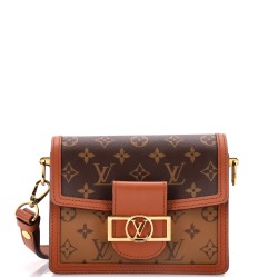 Dauphine Shoulder Bag Reverse Monogram Canvas Mini