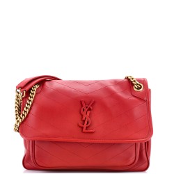 Niki Chain Flap Bag Matelasse Chevron Leather Medium