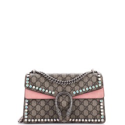 Dionysus Bag Crystal Embellished GG Coated Canvas Small