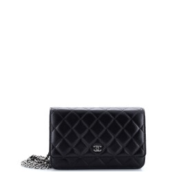 Wallet on Chain Quilted Lambskin