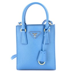 Convertible Open Tote Saffiano Leather Mini