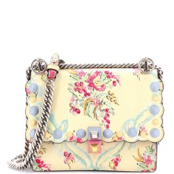 Kan I Bag Embellished Printed Leather Small