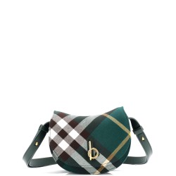 Rocking Horse Shoulder Bag Check Jacquard with Leather Mini