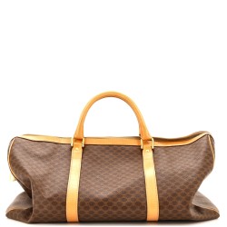 Vintage Duffle Bag Macadam Coated Canvas Large