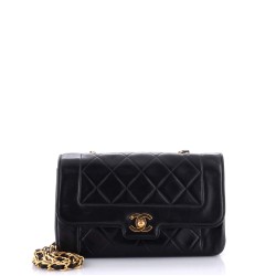 Vintage CC Chain Flap Bag Quilted Lambskin Small