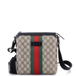 Web Messenger Bag GG Coated Canvas Small