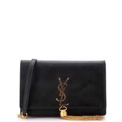 Classic Monogram Tassel Chain Wallet Leather